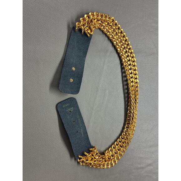 Vintage Gold Tone Multi Chain Belt Adjustable Statement Waist Belt Retro Fashion main image 4